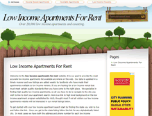 Tablet Screenshot of lowincomeapartmentsforrent.info