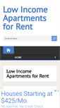 Mobile Screenshot of lowincomeapartmentsforrent.net